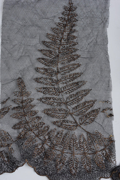 アンティークレース　dentelle antique アンティークレース　くろ　lot2 .FR a l'epoque