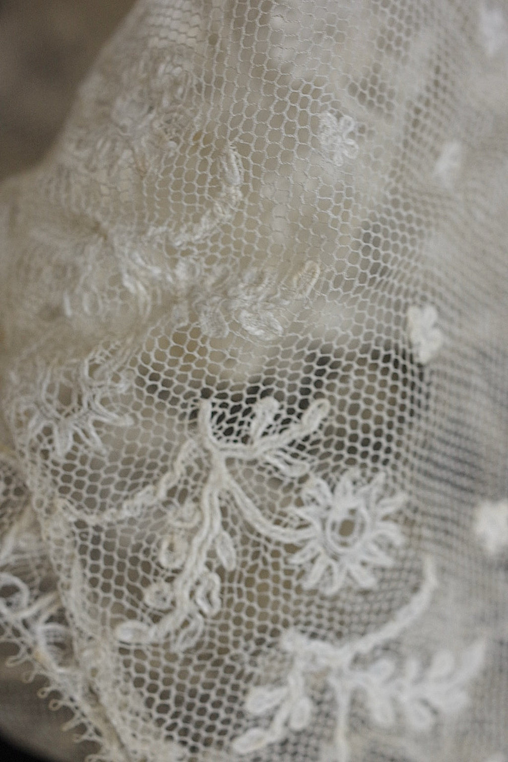 アンティークレース　dentelle antique アンティークレース　素材用　2本 .FR a l'epoque