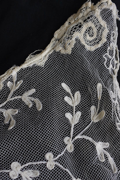 アンティークレース　dentelle antique アンティークレース　素材用　ハギレ .FR a l'epoque