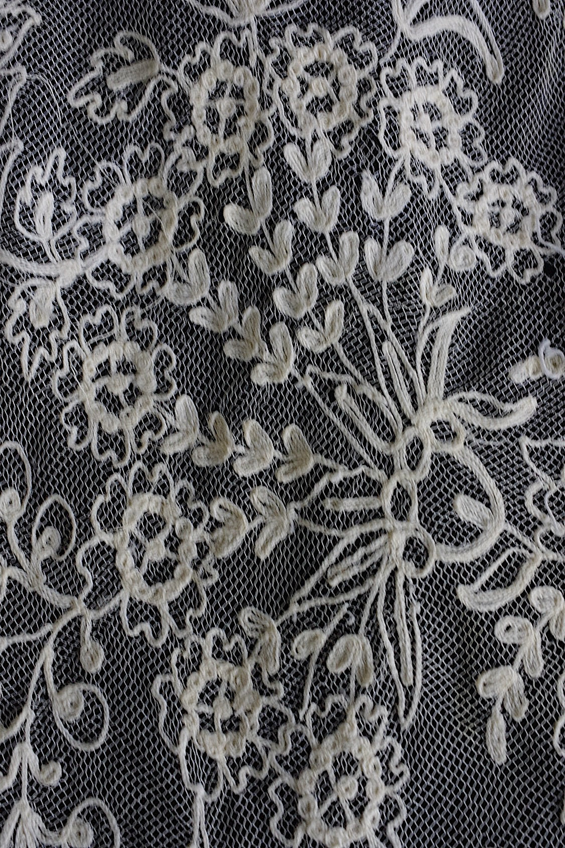 アンティークレース　dentelle antique アンティークレース　素材用　ハギレ .FR a l'epoque