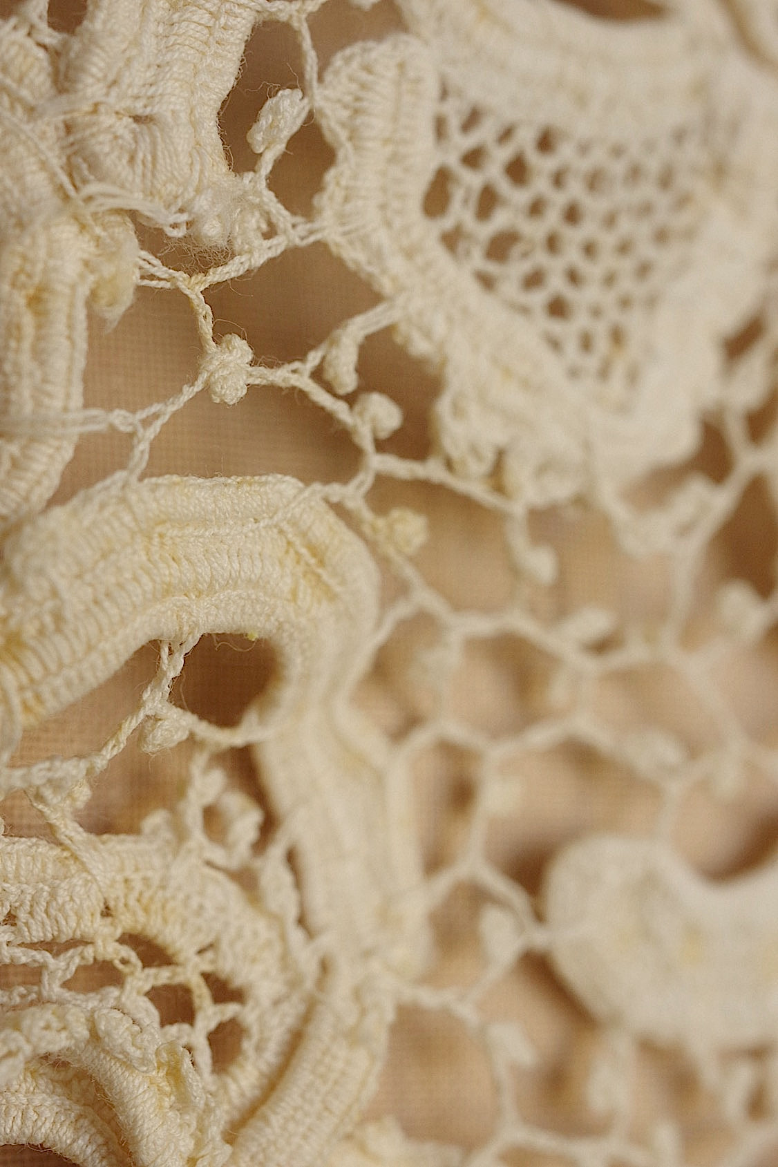 アンティークレース　dentelle antique アンティークレース　クロシェ襟 .FR a l'epoque