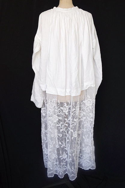 アンティーク 教会チュニック　vetement antique l'aube 2 .FR a l'epoque