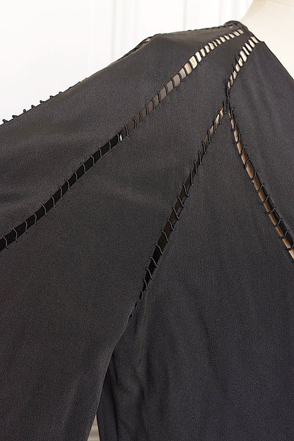 アンティーク 羽織　vetement antique くろコート　羽織 .FR a l'epoque