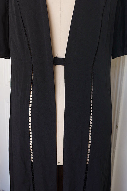 アンティーク 羽織　vetement antique くろコート　羽織 .FR a l'epoque