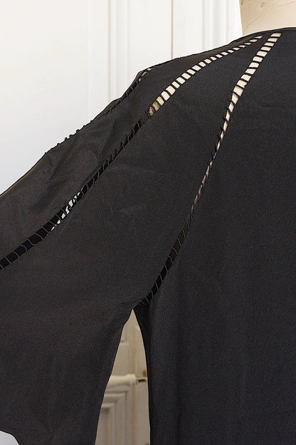 アンティーク 羽織　vetement antique くろコート　羽織 .FR a l'epoque