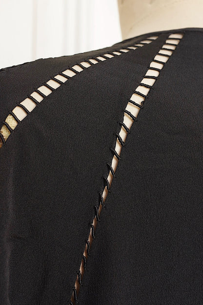 アンティーク 羽織　vetement antique くろコート　羽織 .FR a l'epoque