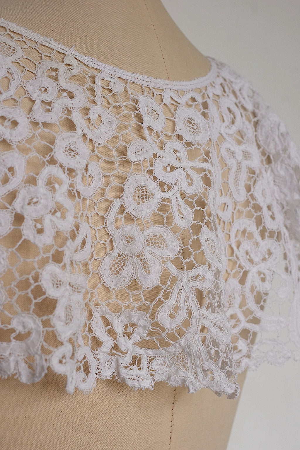 アンティークレース襟　dentelle antique5 .FR a l'epoque