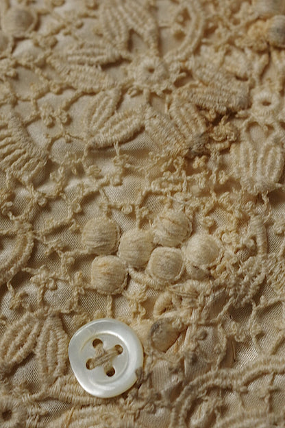 アンティークレース　dentelle antique 　袖ペア　＋片腕 .FR a l'epoque