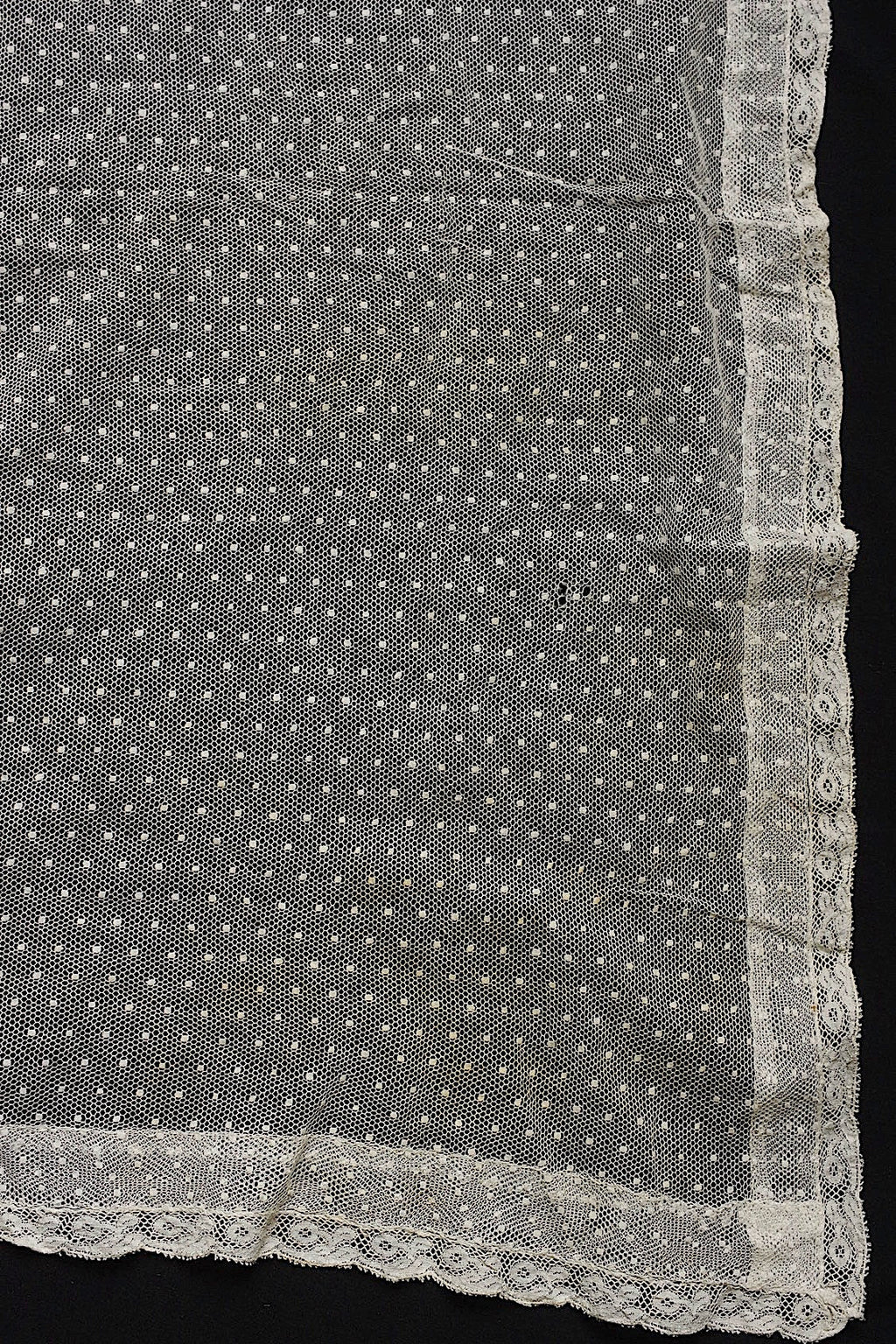 アンティークレース　dentelle antique 　素材用　ベール2 .FR a l'epoque