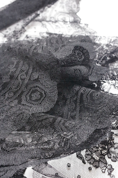 アンティークレース　dentelle antique  シャンティイレース　490cm .FR a l'epoque