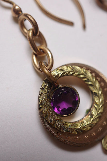 アンティークアクセサリー　Boucles d'oreilles anciennes　antique ピアス .FR a l'epoque