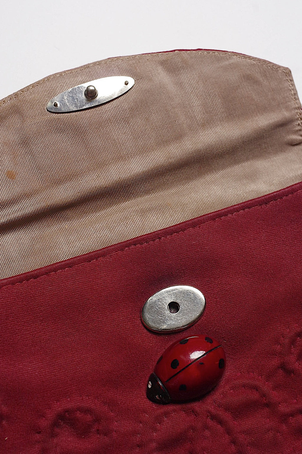 アンティークパース　antique purse 　てんとう虫 .FR a l'epoque