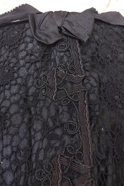 アンティークブラウス　vêtement antique アンティークボビンレースブラウス .FR a l'epoque