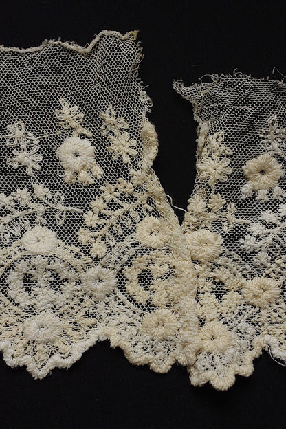 アンティークレース　dentelle antique　73cm＋100cm .FR a l'epoque