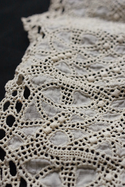 アンティークレース　 dentelle antique 　襟 .FR a l'epoque