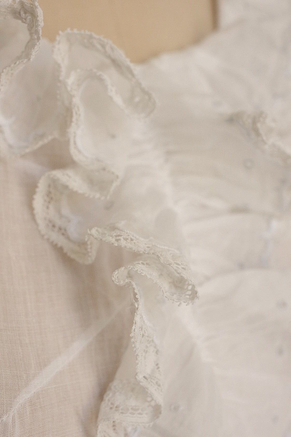 アンティークワンピース　 vêtement antique レースワンピース　小さめサイズ .FR a l'epoque