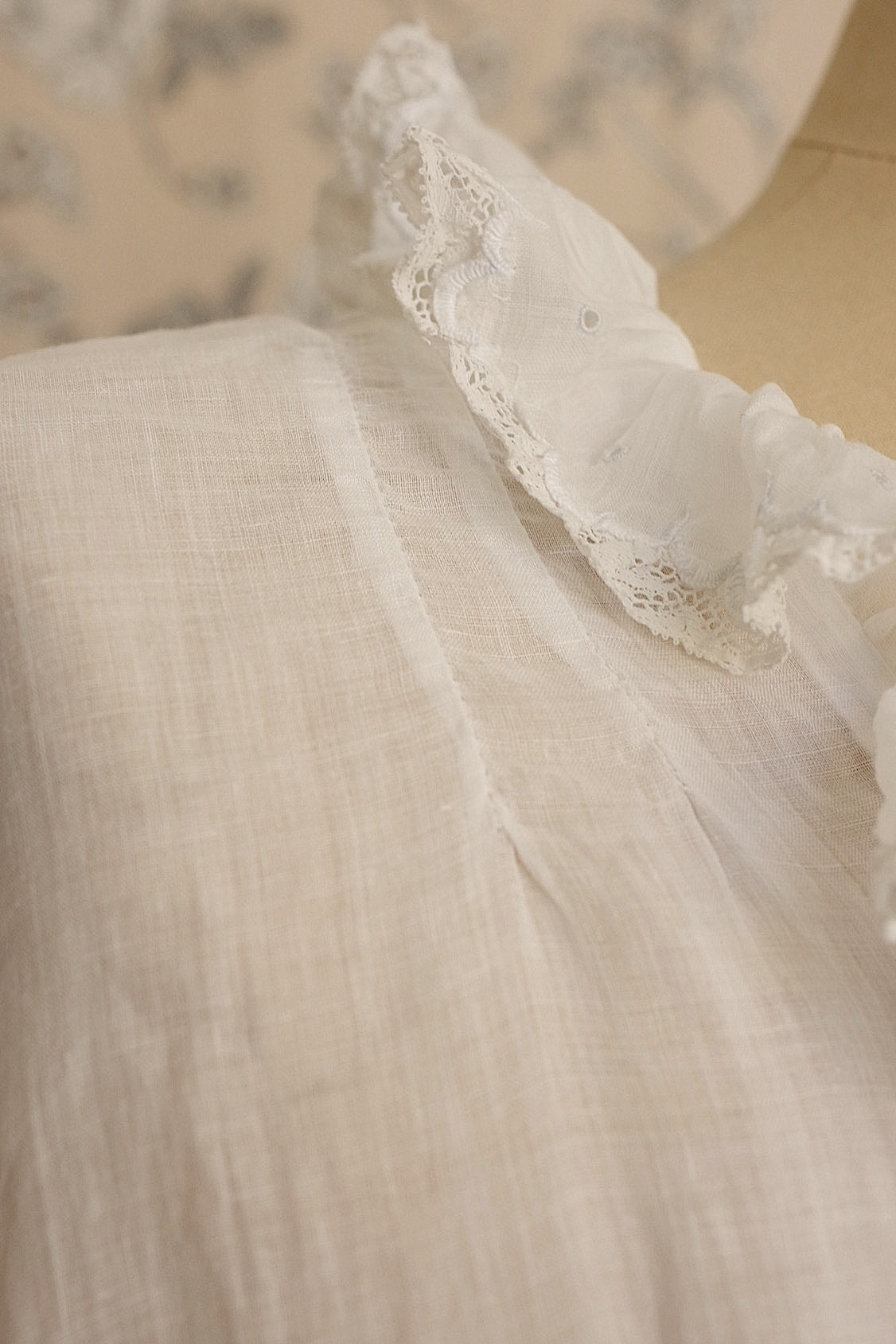 アンティークワンピース　 vêtement antique レースワンピース　小さめサイズ .FR a l'epoque