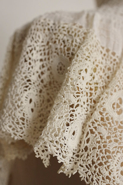 アンティークレース　 dentelle antique 　スタンド襟2 .FR a l'epoque