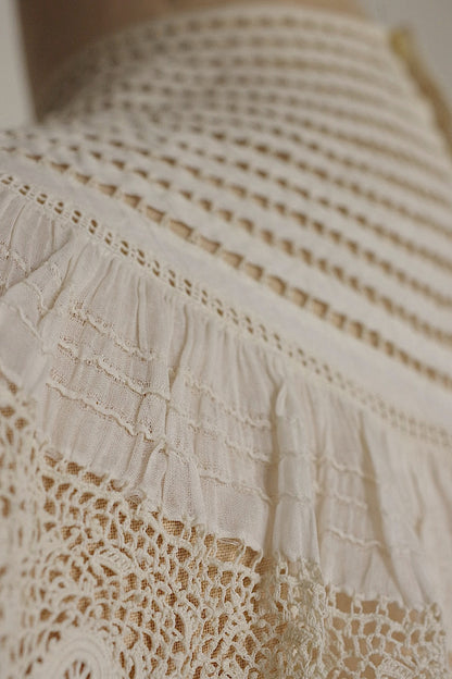 アンティークレース　 dentelle antique 　スタンド襟2 .FR a l'epoque