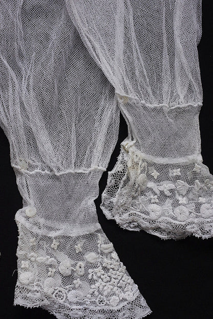 アンティークレース　 dentelle antique 　袖2組 .FR a l'epoque