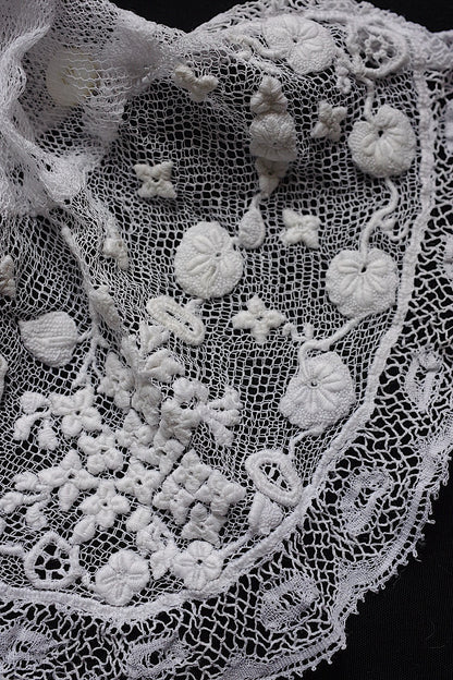 アンティークレース　 dentelle antique 　袖2組 .FR a l'epoque