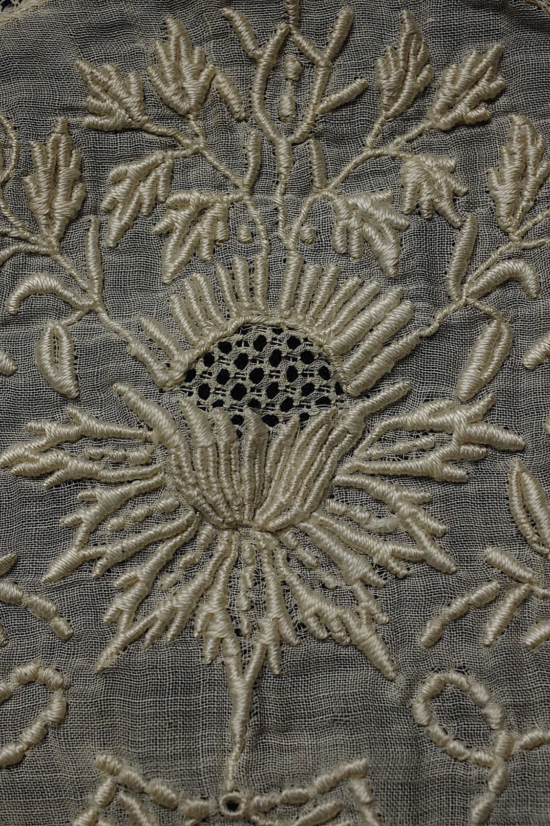 アンティークレース　 dentelle antique 　napperon 刺繍 .FR a l'epoque