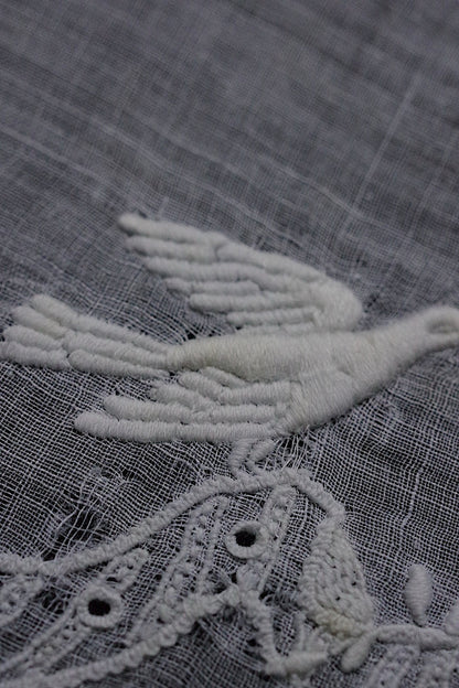 アンティークハンカチ　 mouchoir antique 　1 .FR a l'epoque