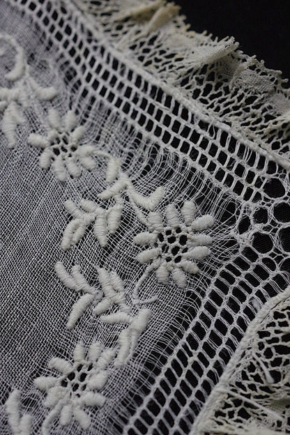 アンティークハンカチ　 mouchoir antique 　3 .FR a l'epoque