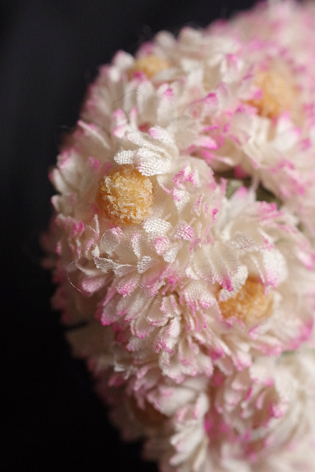 アンティークレース dentelle antique 　お花付き帽子 .FR a l'epoque