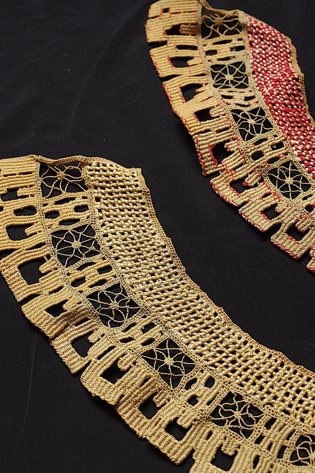 アンティークレース　dentelle antique 襟　 .FR a l'epoque