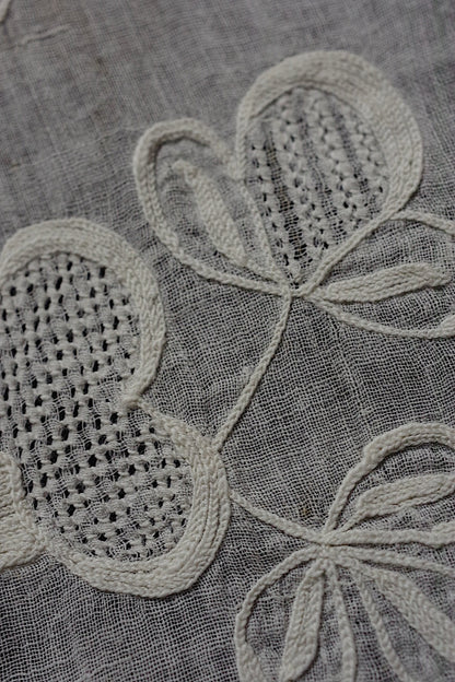 アンティークレース　dentelle antique　fichu 刺繍生地　lots 2 .FR a l'epoque