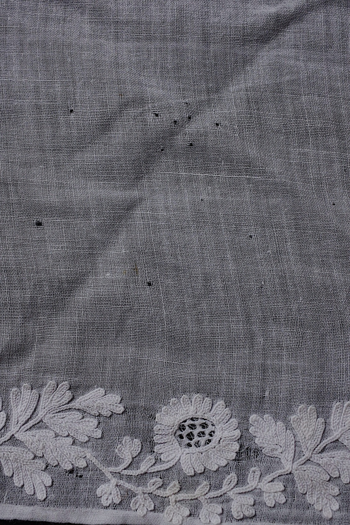 アンティークレース　dentelle antique　fichu 刺繍生地　lots 2 .FR a l'epoque