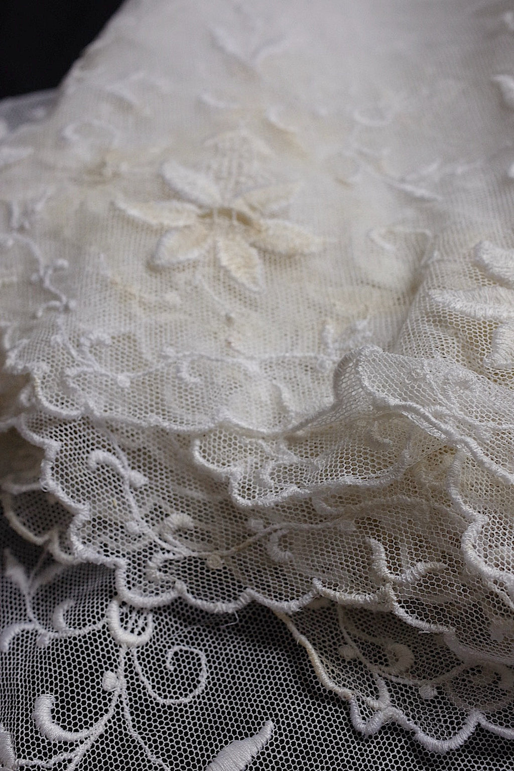 アンティークレース　dentelle antique　レース生地　613cm .FR a l'epoque