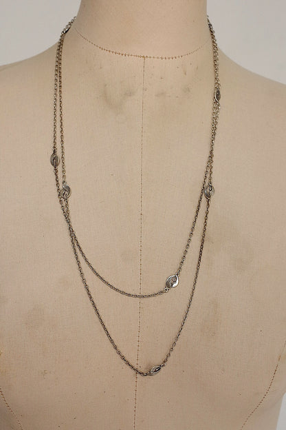 アンティークチェーンネックレス　collier amtique 宿木 .FR a l'epoque