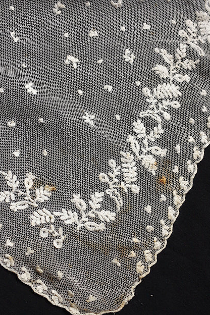 アンティークレース　dentelle antique fichu .FR a l'epoque