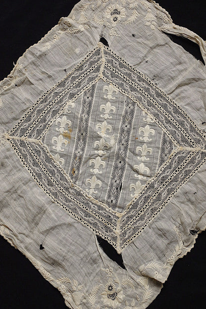 アンティークレース　dentelle antique　刺繍　lot1 .FR a l'epoque