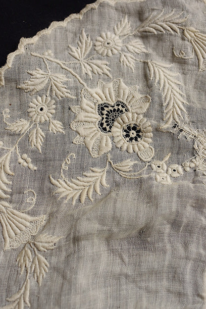 アンティークレース　dentelle antique　刺繍　lot1 .FR a l'epoque