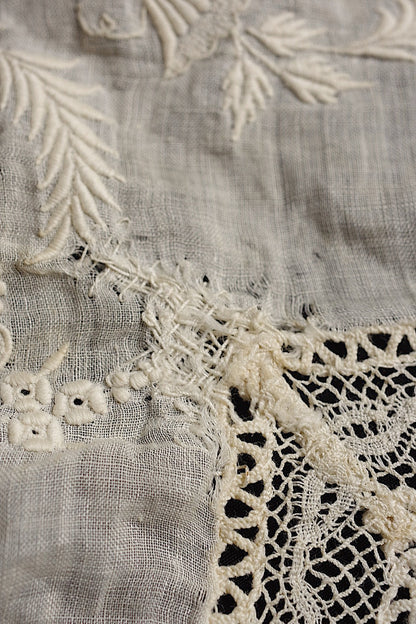 アンティークレース　dentelle antique　刺繍　lot1 .FR a l'epoque