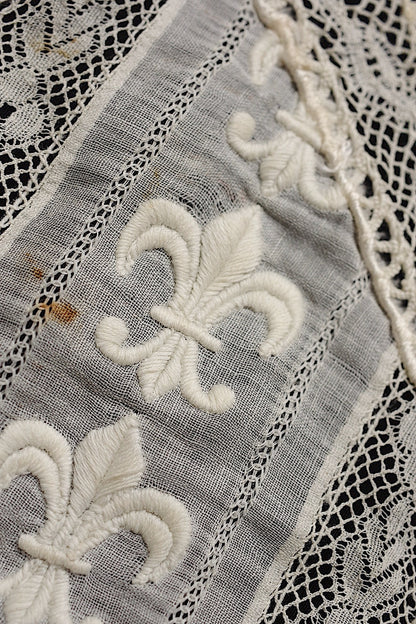 アンティークレース　dentelle antique　刺繍　lot1 .FR a l'epoque