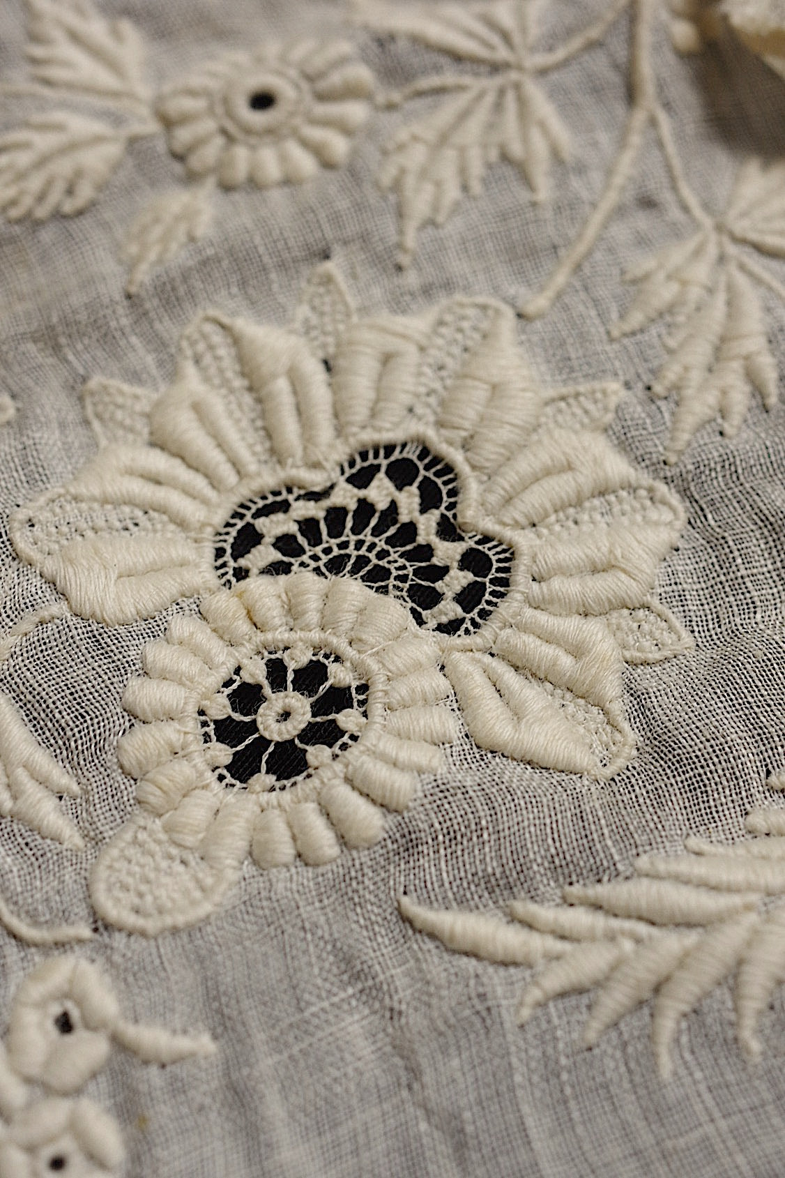 アンティークレース　dentelle antique　刺繍　lot1 .FR a l'epoque