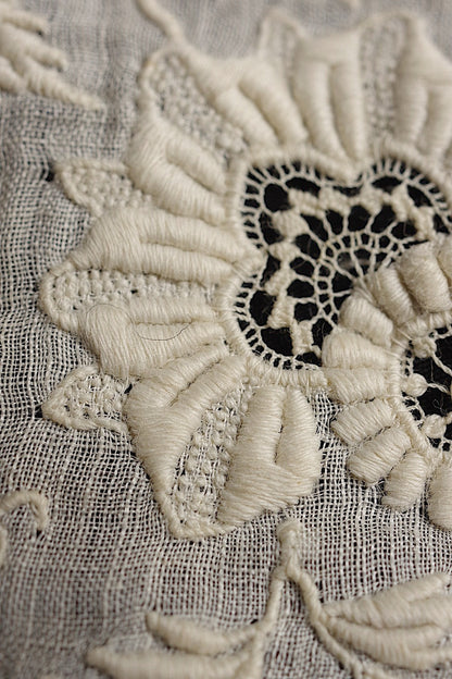 アンティークレース　dentelle antique　刺繍　lot1 .FR a l'epoque