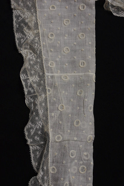 アンティークレース　dentelle antique　刺繍ショール .FR a l'epoque