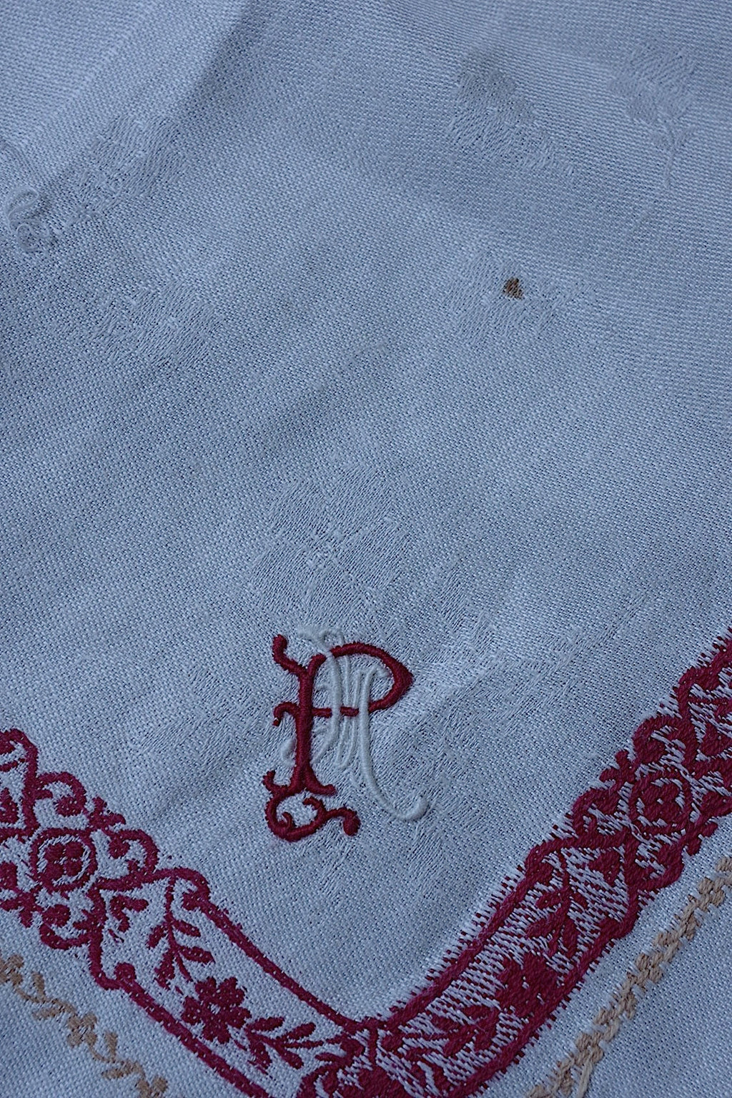 アンティークナプキン　nappe antique　６枚 .FR a l'epoque