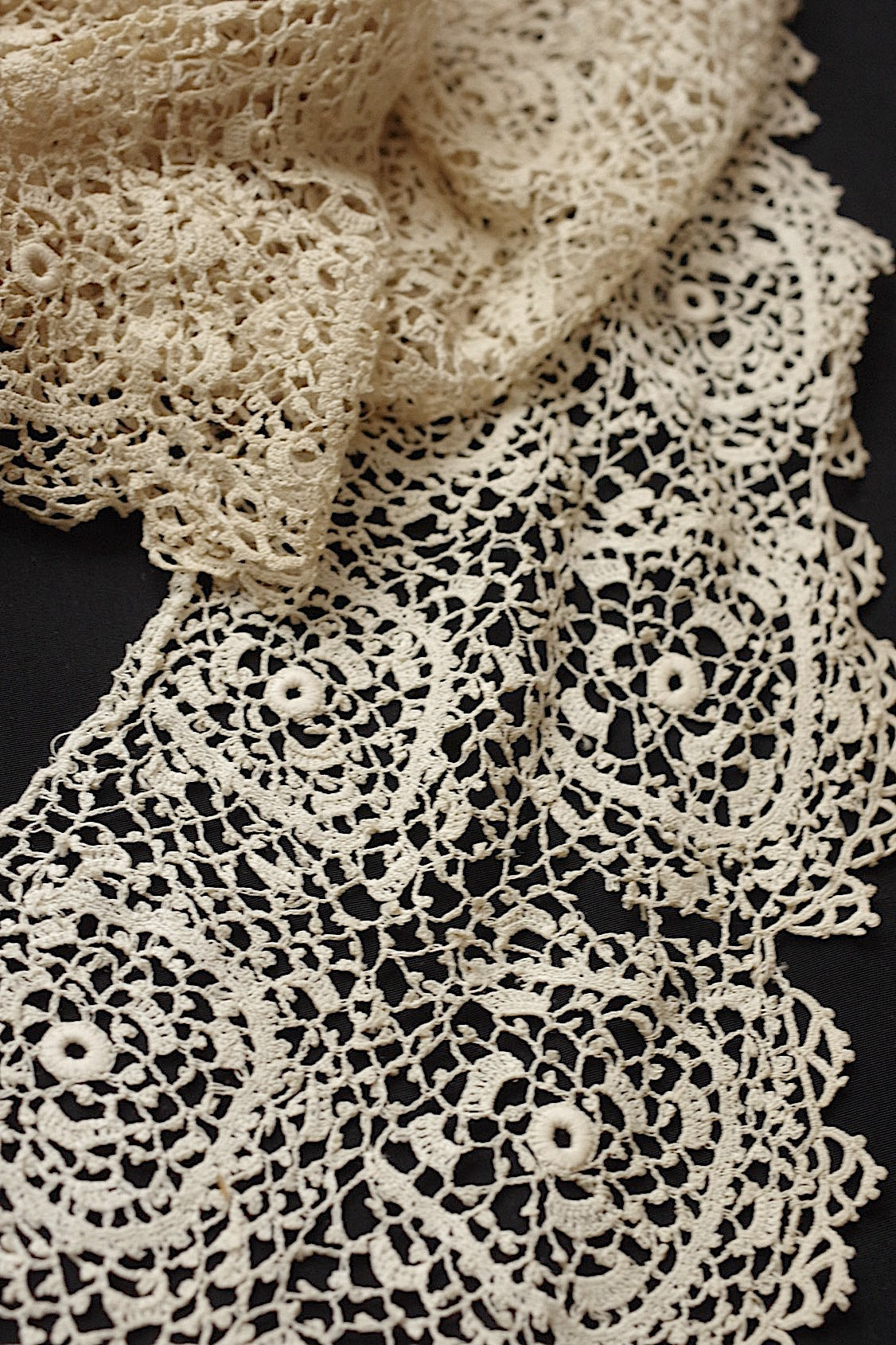 アンティークレース　dentelle antique　クロシェレース　素材用 .FR a l'epoque