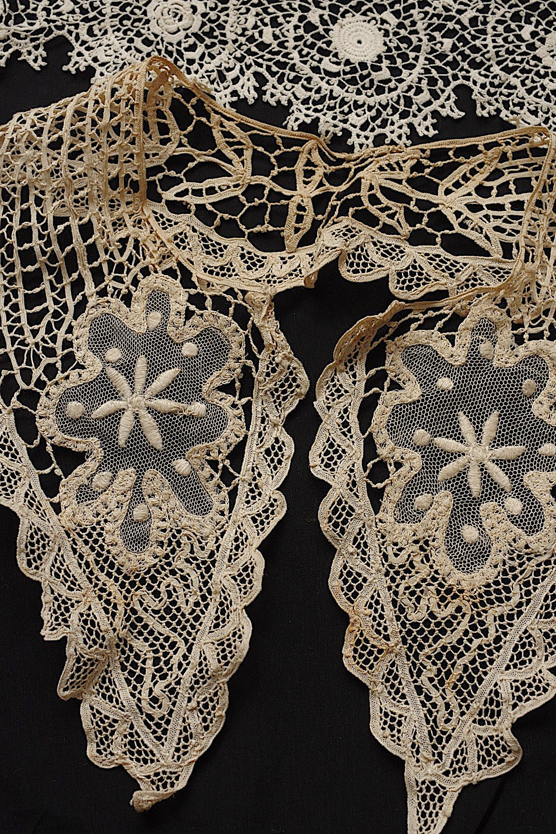 アンティークレース　dentelle antique　モチーフ　素材用 .FR a l'epoque
