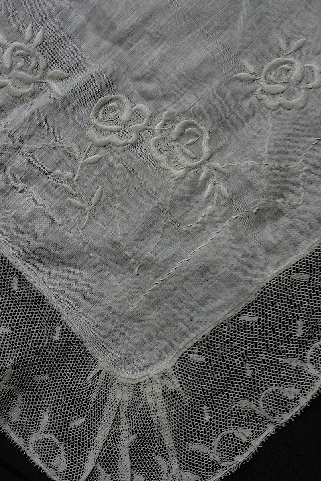 アンティークレース　dentelle antique　カットワークレース　刺繍　素材用 .FR a l'epoque