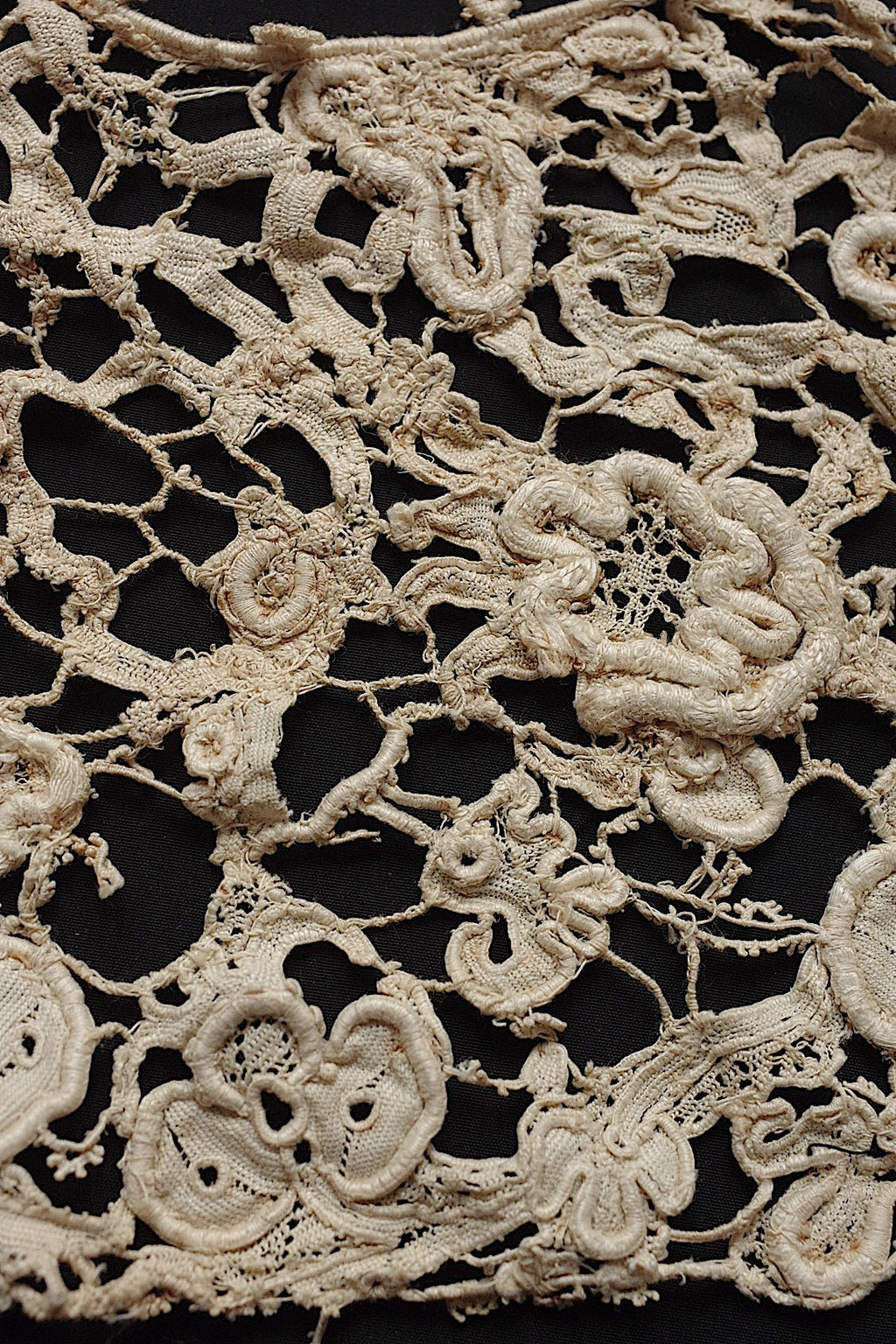 アンティークレース　dentelle antique　クロシェモチーフ　素材用 .FR a l'epoque