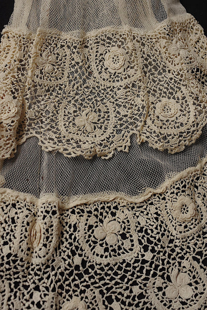 アンティークレース　dentelle antique　襟など　５種　素材用 .FR a l'epoque