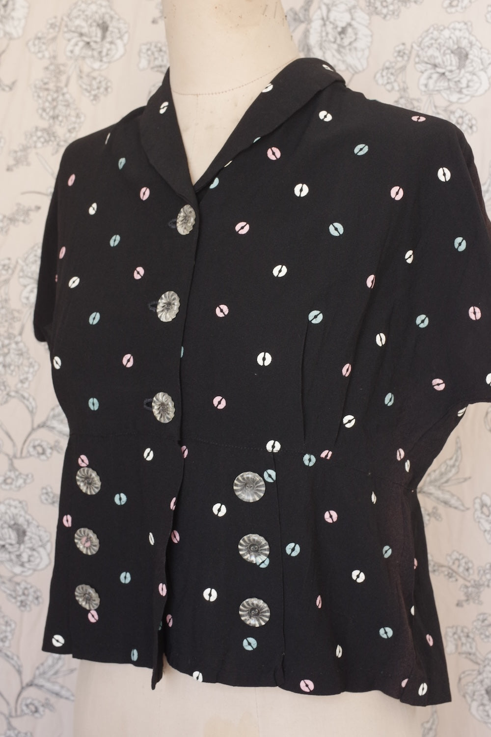 ヴィンテージブラウス　blouse vêtement vintage .FR a l'epoque