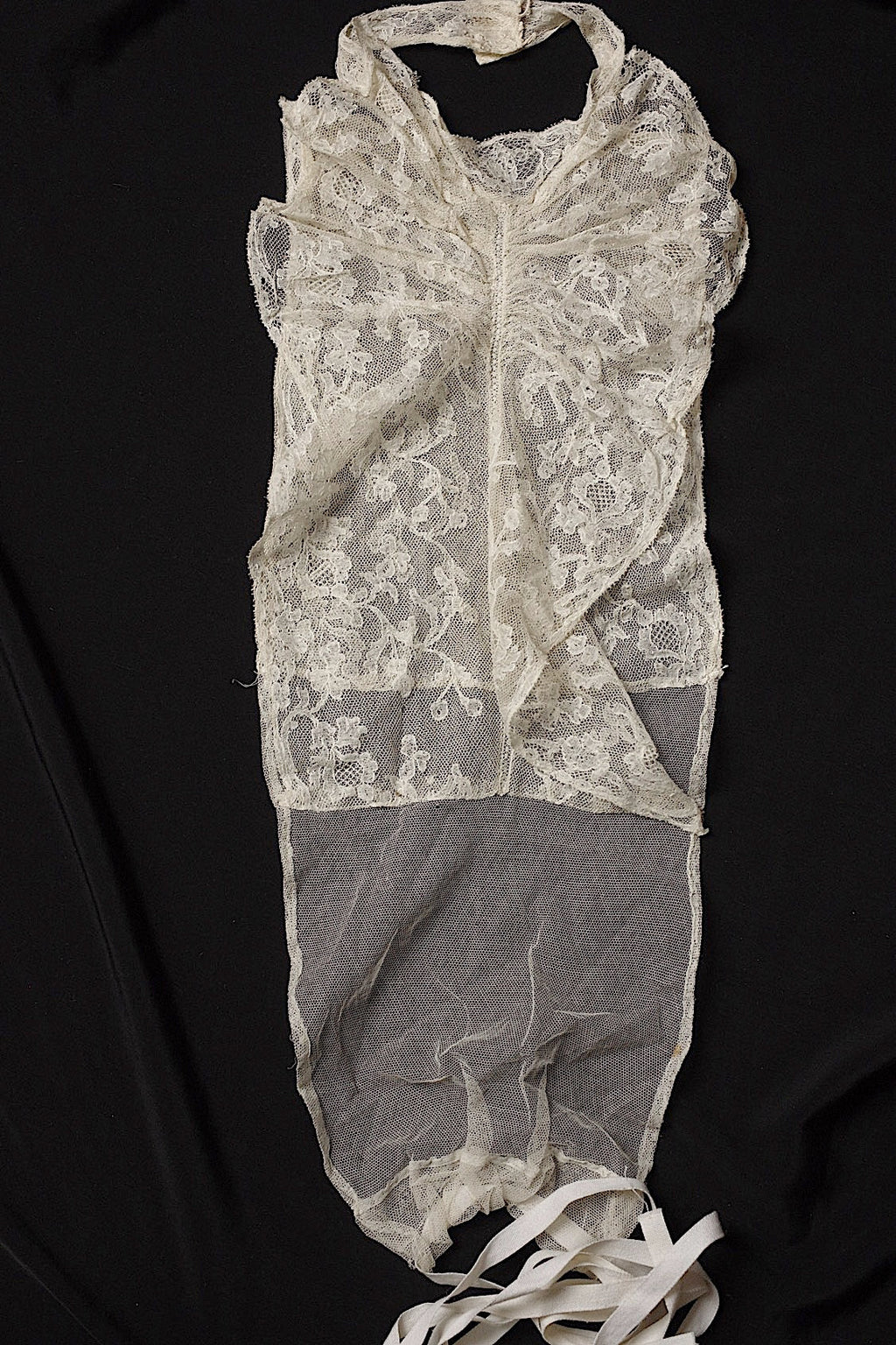 アンティークレース　dentelle antique ジャボ2 .FR a l'epoque